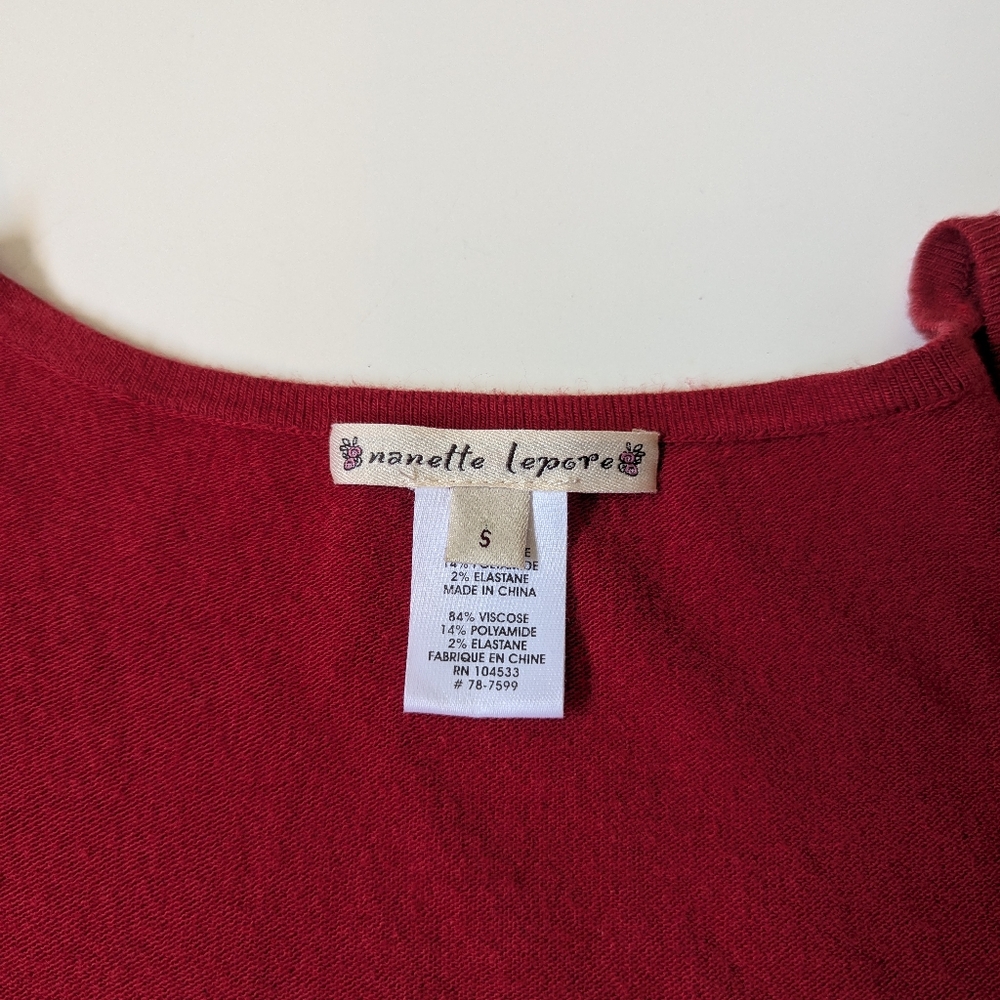 Y2K Nanette Lepore Puffed Sleeve Top - Picture 6 of 8